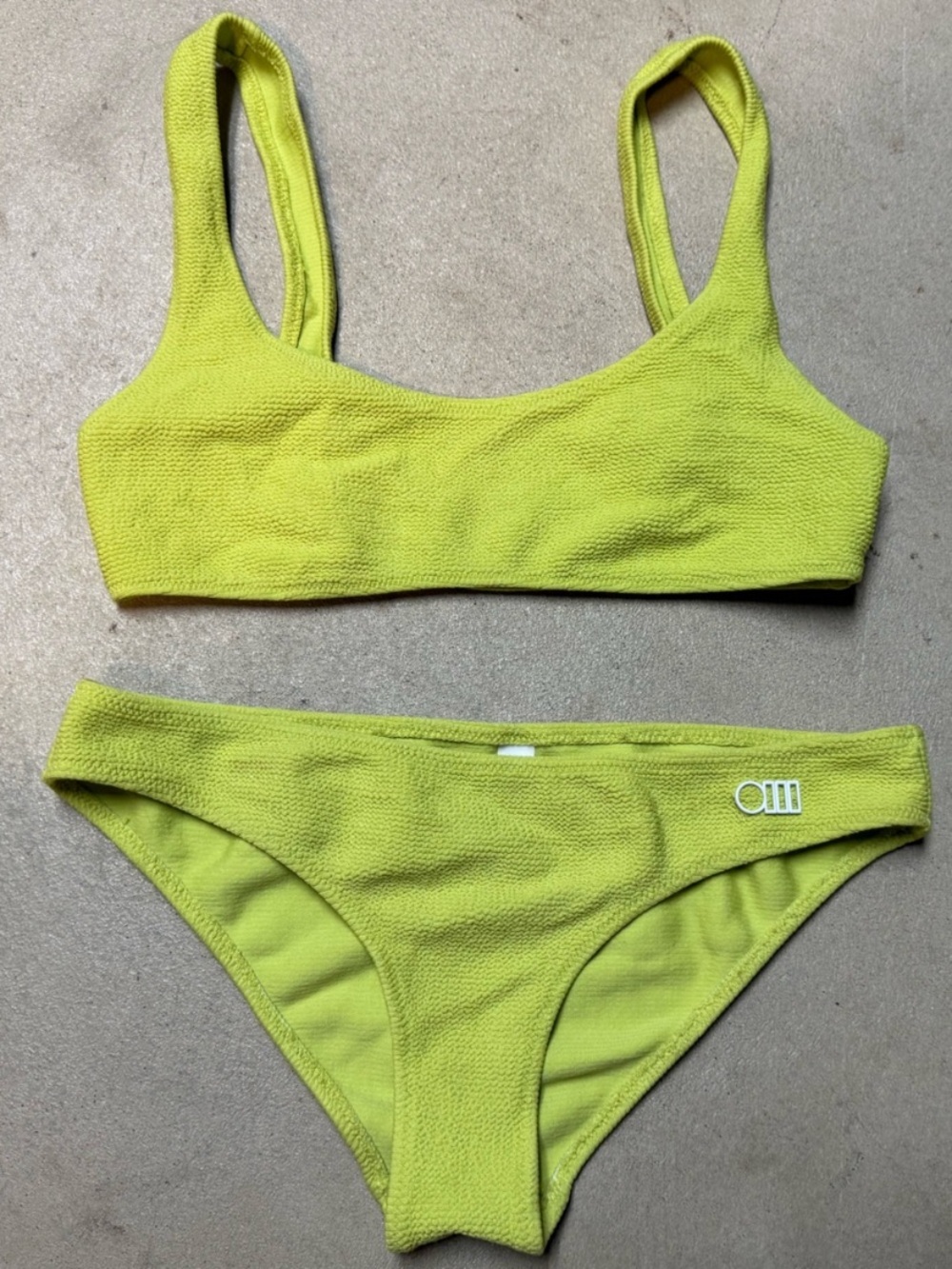 Women’s Textured Lime Bikini Set - Brand: